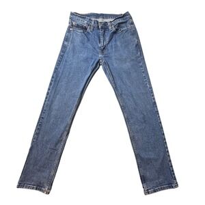 Levi's 514 Jeans Mens 30x30 (30x28) Blue Straight Fit Stretch Denim Medium Wash